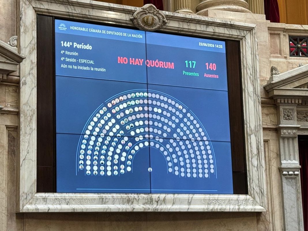 La sesión especial convocada para tratar la interpelación a Manuel Adorni se cayó por falta de quórum. Solo bajaron 117 diputados al recinto.