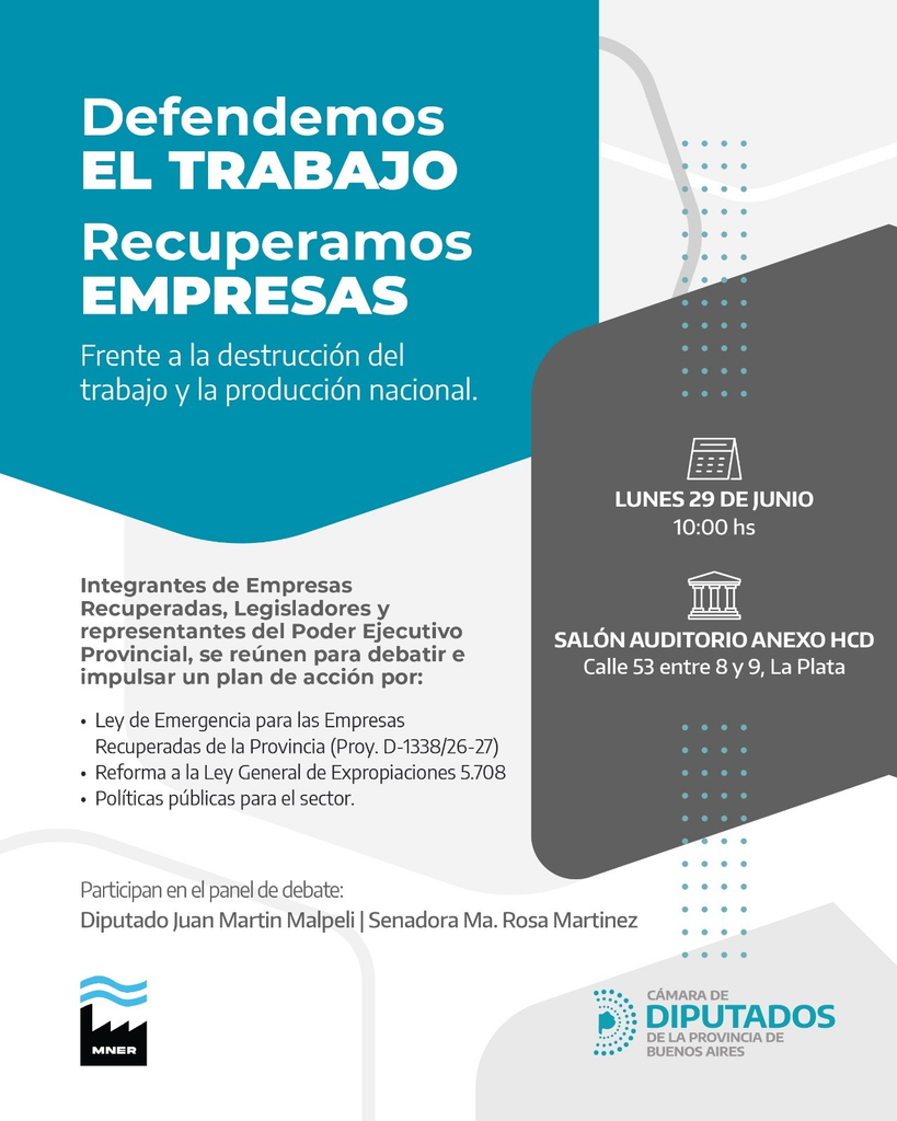 Los ejes del encuentro entre legisladores bonaerenses y representantes de empresas recuperadas.