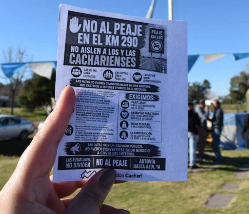 Vecinos autoconvocados de Azul volverán a protestar este domingo por el mal estado de las rutas nacionales.