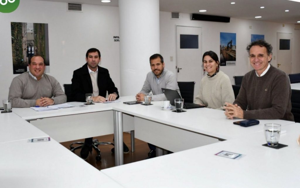 Previo a la visita de Kicillof al municipio, Recoulat se reunió con el ministro de Infraestructura bonaerense, Gabriel Katopodis.