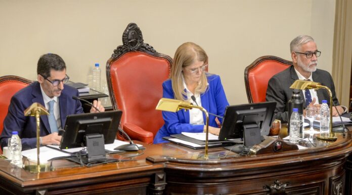 Sin un temario firme, Magario busca anotar la segunda sesión del Senado bonaerense El Senado bonaerense podría sesionar el jueves que viene, en lo que sería su segunda actividad ordinaria del año. Los temas en agenda.