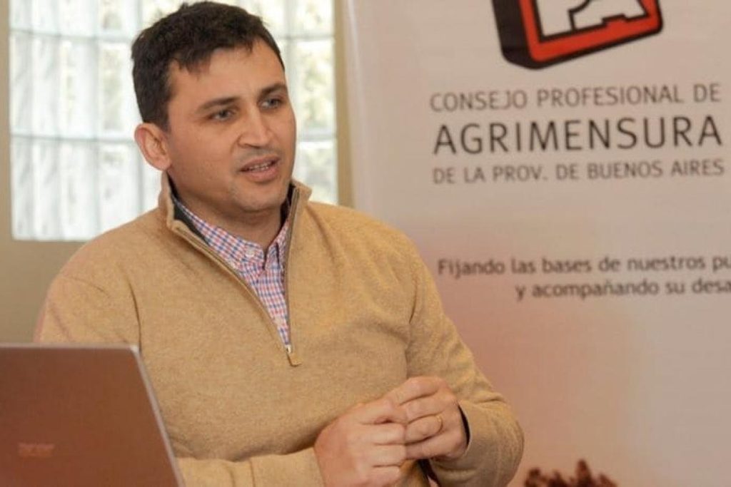 Reinaldo Beain, titular del Consejo Profesional de Agrimensura bonaerense, anticipó el lanzamiento del Congreso Catastral del Bicentenario.