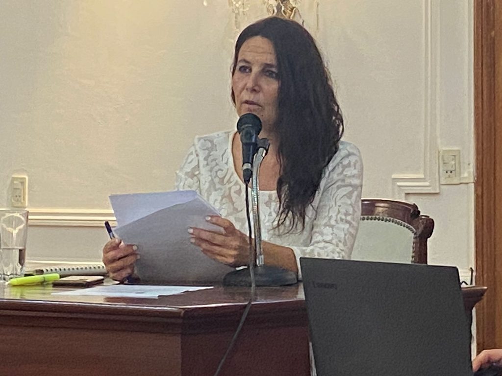 La presidenta del Concejo Deliberante de Pergamino, Gabriela Taruselli. 