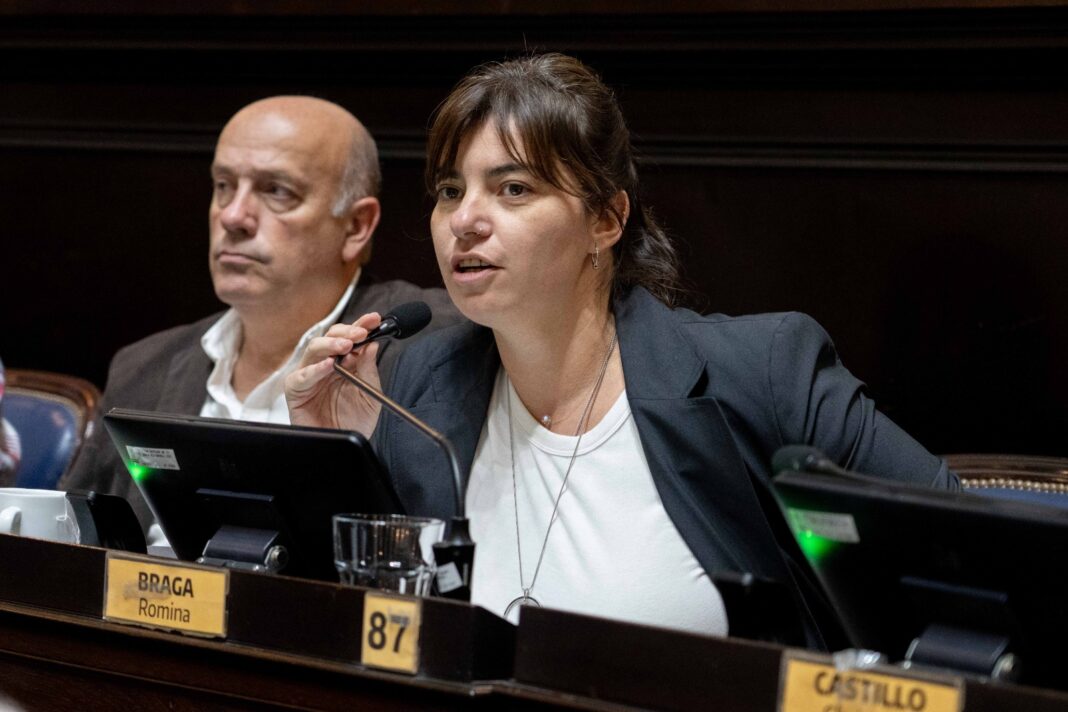La diputada bonaerense, Romina Braga, cuestionó el desvío de fondos para las rutas nacionales por parte del Gobierno nacional de Javier Milei.