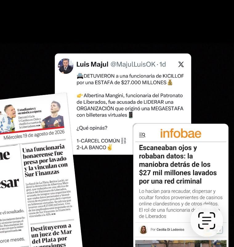 Axel Kicillof y Juan Martín Mena apuntaron contra los medios que aseguraron que Mangini era funcionaria del Patronato de Liberados.