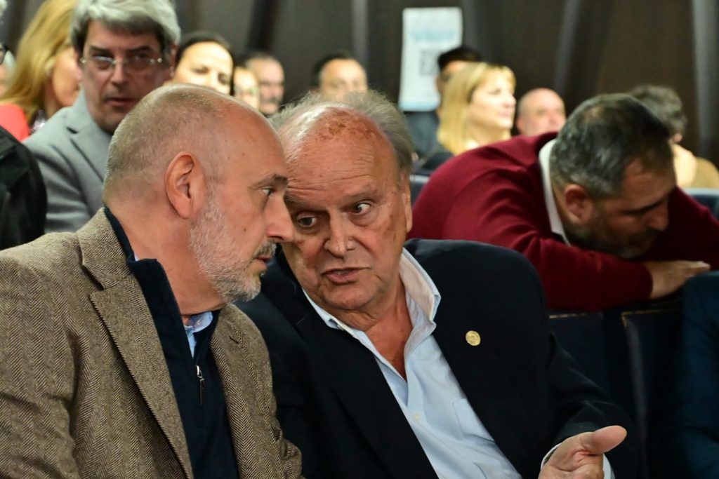 Alexis Guerrera y el dirigente del Frente Renovador, José Ignacio De Mendiguren. 