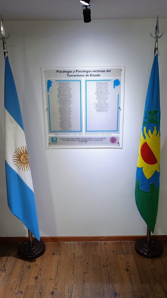 El Colegio que nuclea a los psicólogos bonaerenses realizó un acto de homenaje en memoria de profesionales y estudiantes víctimas de la última dictadura cívico-militar.