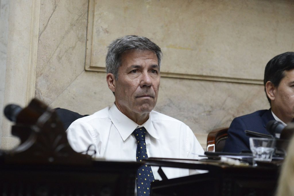 El diputado nacional del PRO que impulsa el proyecto contra el vandalismo rural en el Congreso, Martín Ardohain. 