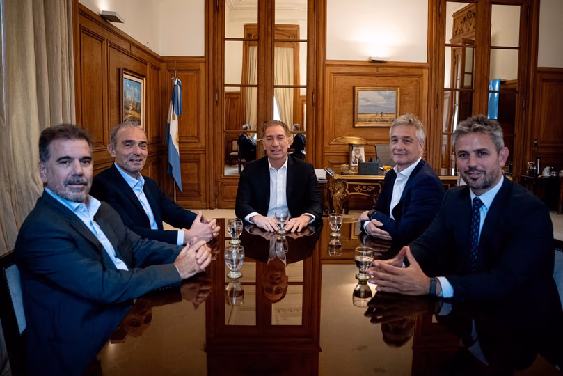 Cristian Ritondo y Fernando de Andreis participaron de un encuentro con Diego Santilli, Martín Menem y Eduardo Menem.