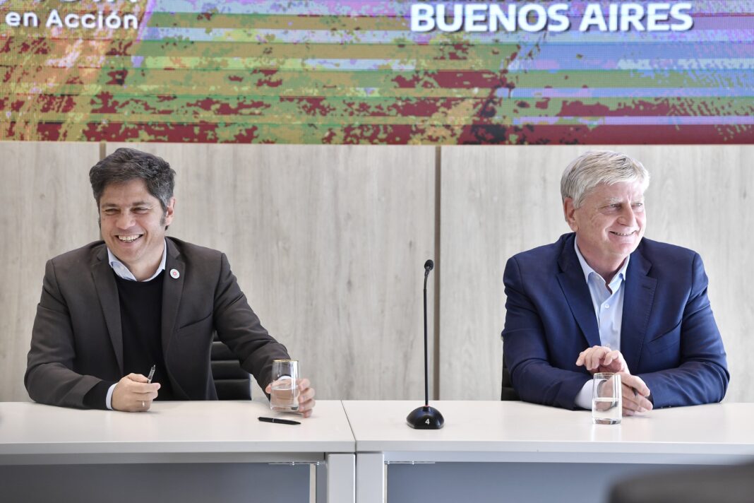 El gobernador bonaerense, Axel Kicillof, cosechó foto con su par de La Pampa, Sergio Ziliotto, y acordó convenios para prevenir y mitigar los efectos ante la inminente llegada de El Niño.