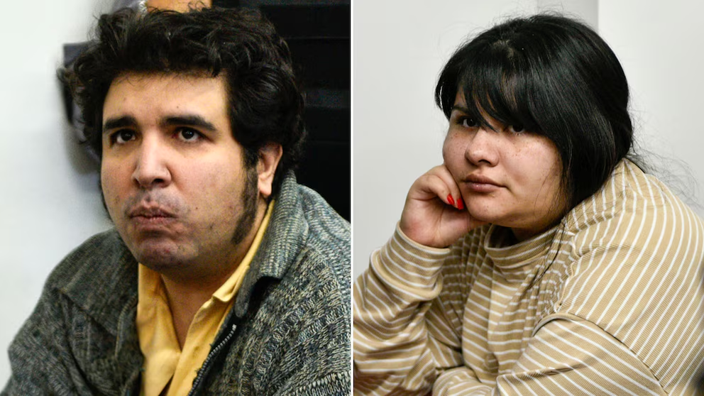 Sabag Montiel y su pareja Brenda Uliarte. 