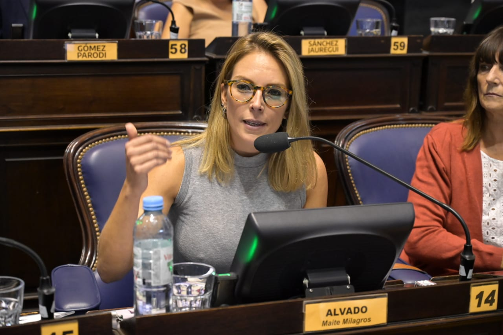 La diputada bonaerense referenciada en La Cámpora, Maite Alvado. 