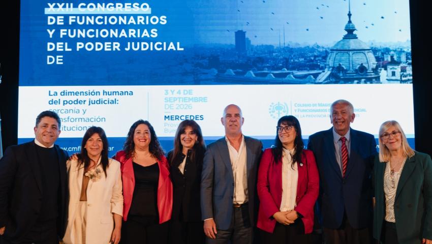 Durante su exposición en el Congreso de funcionarios del Poder Judicial, la diputada Vannelli consideró que las vacantes en la Corte bonaerense deben ser definidas por el próximo gobernador o gobernadora.