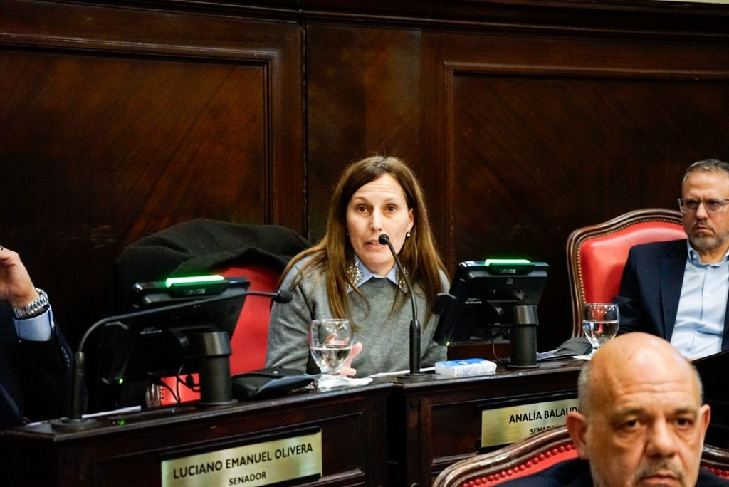 Analía Balaudo, la senadora bonaerense de La Libertad Avanza por la Cuarta sección electoral. 