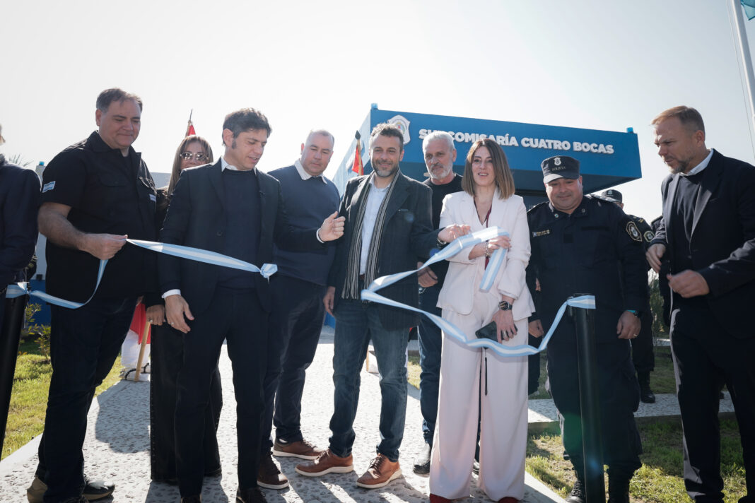 El gobernador bonaerense, Axel Kicillof, inauguró obras para reforzar la seguridad y la gestión de emergencias médicas en el distrito de Ezeiza.