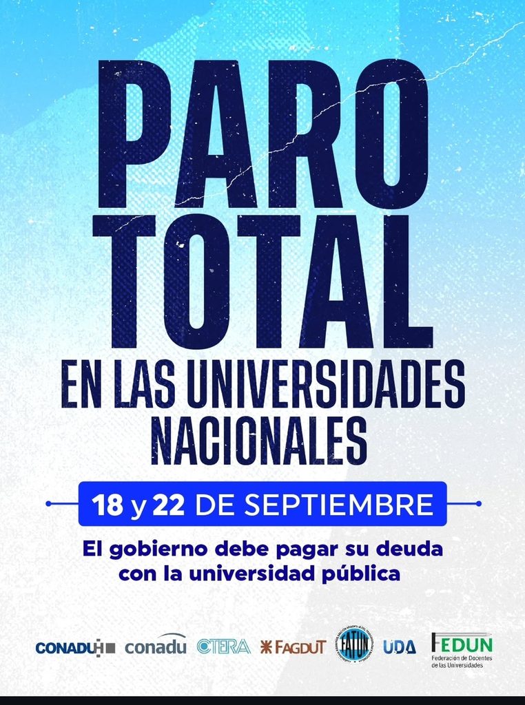 El Frente Sindical resolvió profundizar el plan de lucha, con un paro universitario de 48 horas y una marcha federal.
