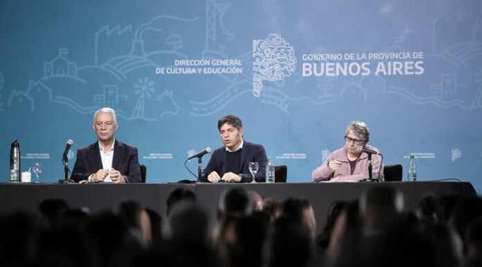 Kicillof cruzó a Milei por el recorte en educación: “Viene a destruir lo que funciona bien” En la previa a la marcha federal educativa, el gobernador Axel Kicillof repudió el proyecto de Milei para reformar el sistema de Eeduación.
