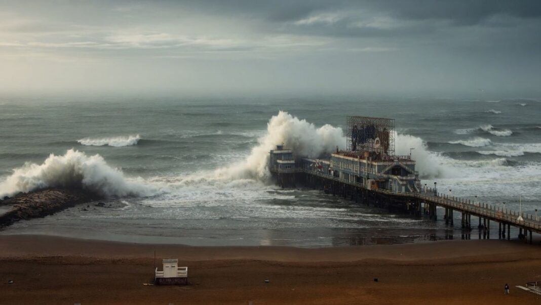Una ciclogénesis azotó a Mar del Plata en la previa de la llegada de los fuertes temporales que traerá el fenómeno climático de El Niño.